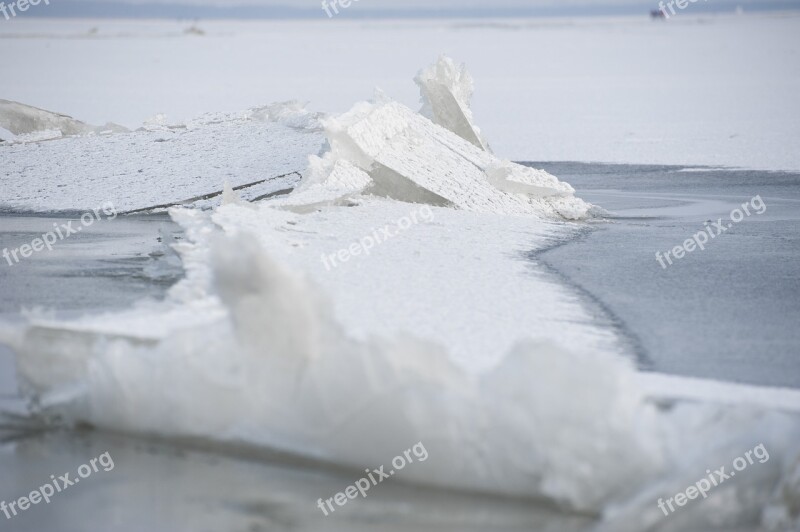 Ice Floe Ice Winter Snow Icebergs