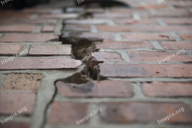 Wall Stones Crack Brick Bricks