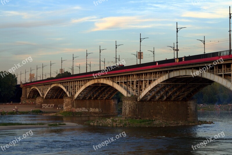 Bridge Railway Transport Esperanto Wisla