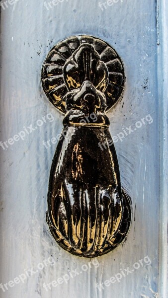 Knocker Hand Door Metal Knock