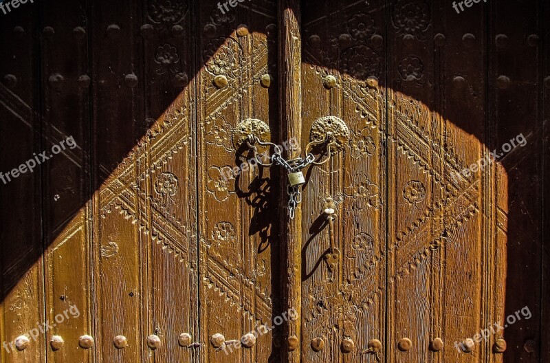 Door Wooden House Decoration Traditional