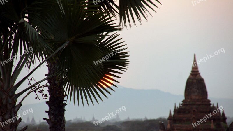 Bagan Myanmar Sun Palm Temple