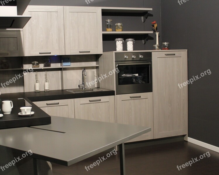 Kitchen Cook Furniture House Interior