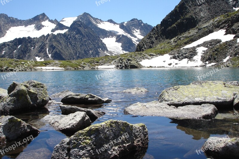 Bergsee Mountain Alpine Landscape Austria