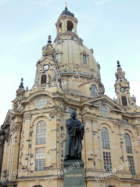 Dresden Frauenkirche Luther Germany Architecture