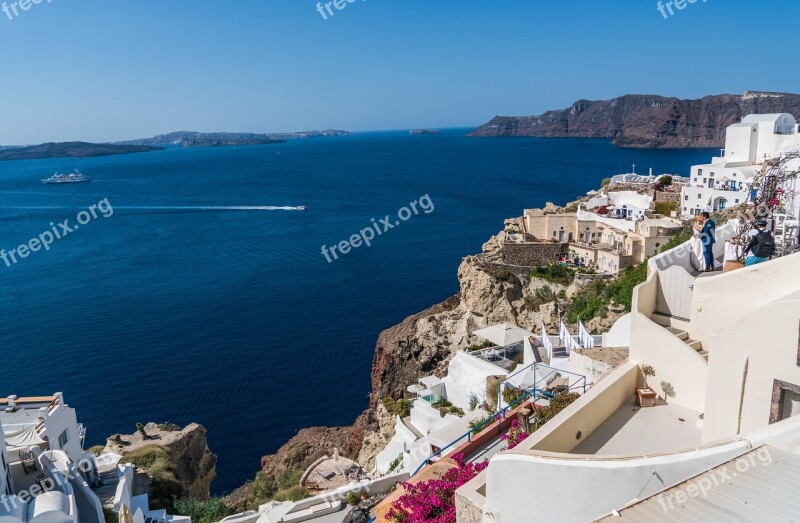 Santorini Oia Greece People Person