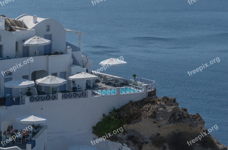 Santorini Oia Greece Water Aegean