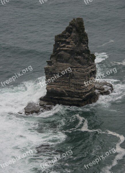 Cliffs Of Moher Ireland Nature Sea Water