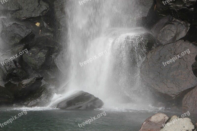 Jeju Island Waterfall Nature Jeju Korea