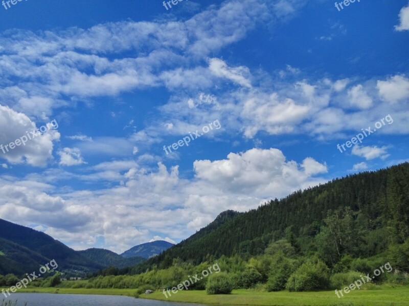 Sky Clouds Blue Clouds Form Landscape