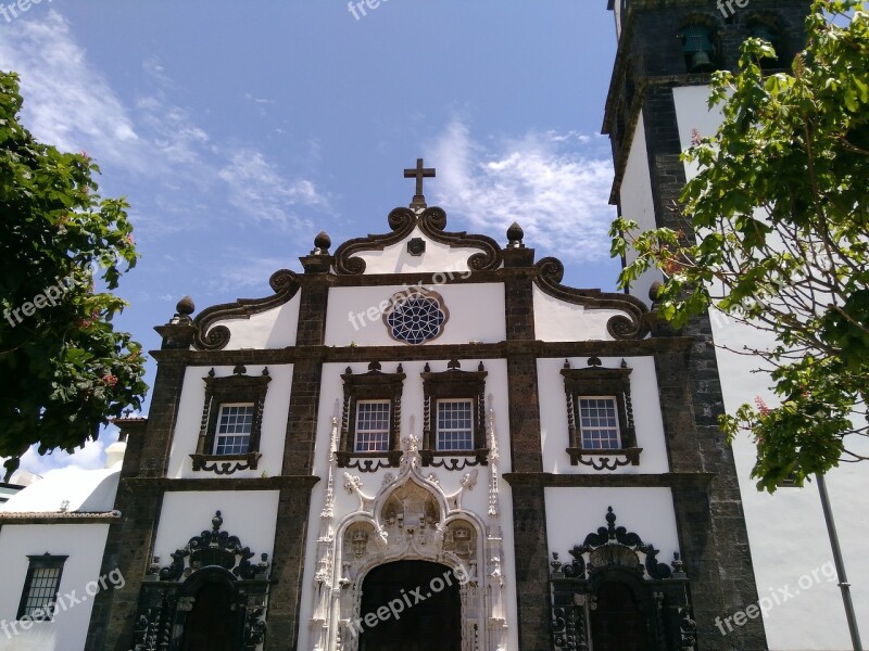 Church Trees Tree Blue Sky Religion