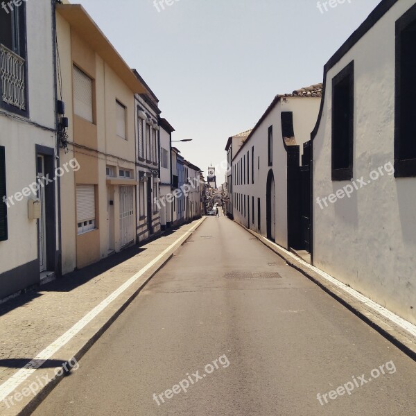 Street Ponta Delgada Azores Sol Sky