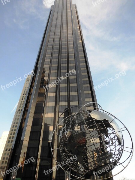 New York Skyline Building Usa Ny