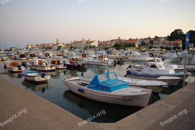 Rab Croatia Historic Center Port Boat