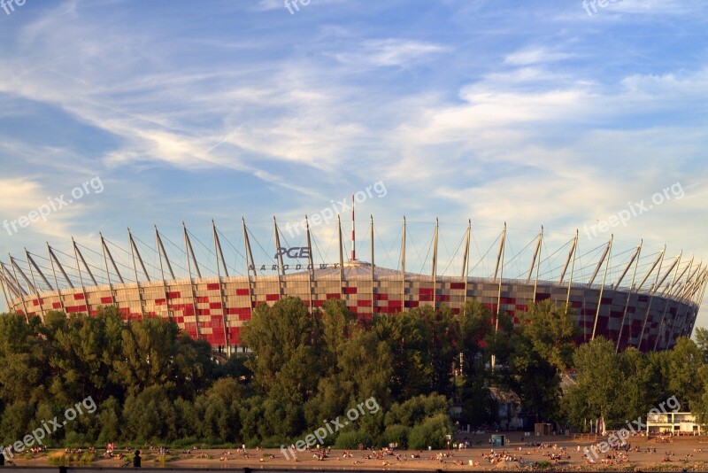 National Stadium Warsaw Poland Football Sport