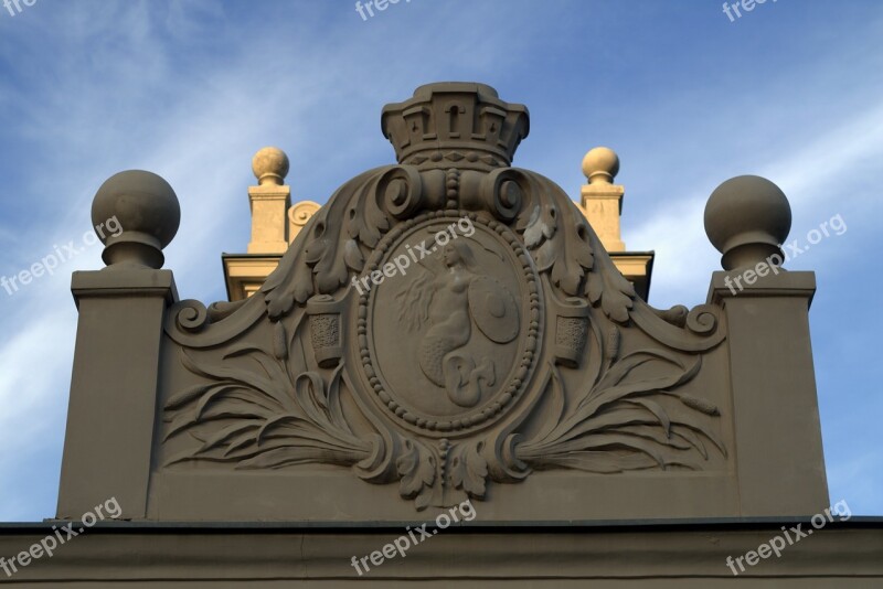 Emboss Poniatowski Bridge Warsaw Poland Monument