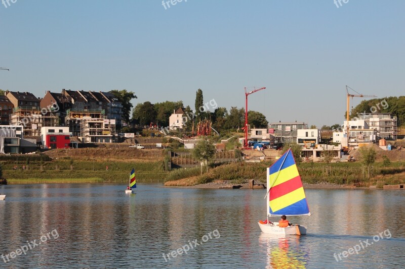 Phoenix Lake Sail Sailing Boat Build Crane