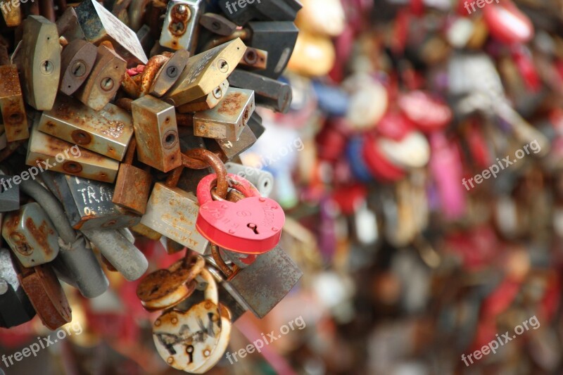 Love Locks Padlock Love Padlocks Bridge