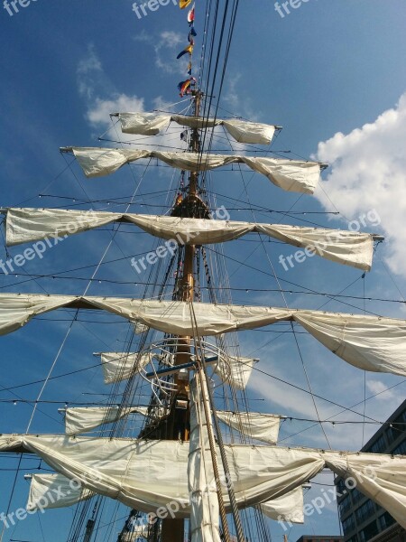 Sailing Boat Sailing Boat Ship Masts