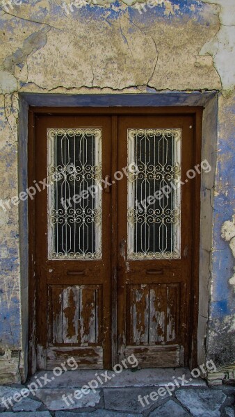 Door Old Weathered Decay Wear