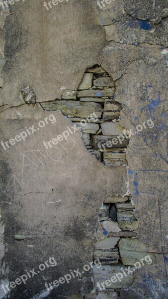 Wall Damaged Decay Wear House