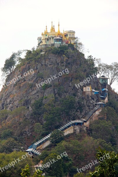 Mount Popa Popa Myanmar Holy Mountain