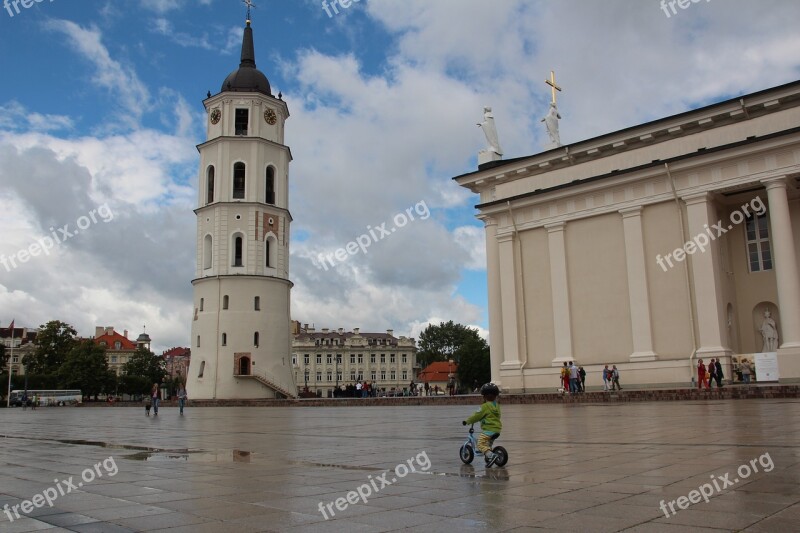 Lithuania Vilnius St Catherine's Church Historically Mirroring