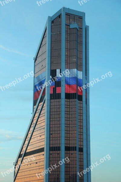 Russia Moscow New City Skyscrapers Skyline