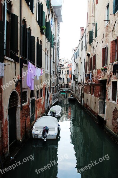 Venice Waterway Wassertrasse Venezia Channel