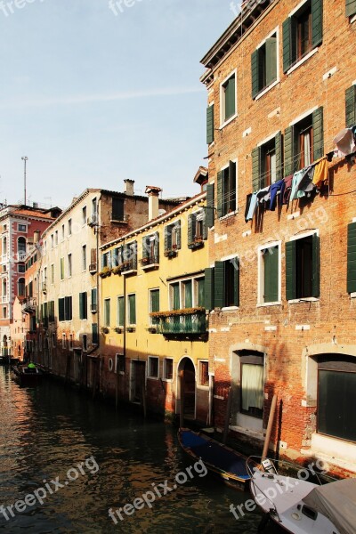 Waterway Venice Wassertrasse Water Channel