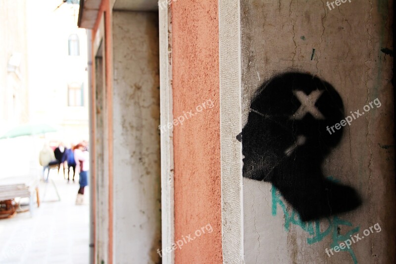 Grafitti Head Black Silhouette Free Photos