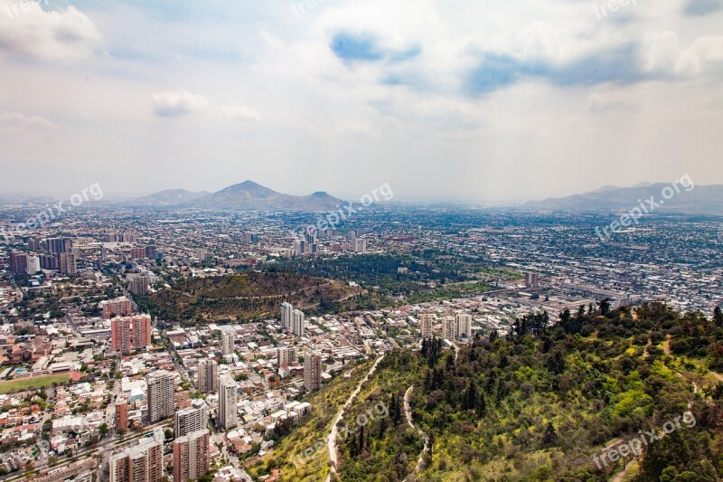 Big City Contrasts City South America Urban