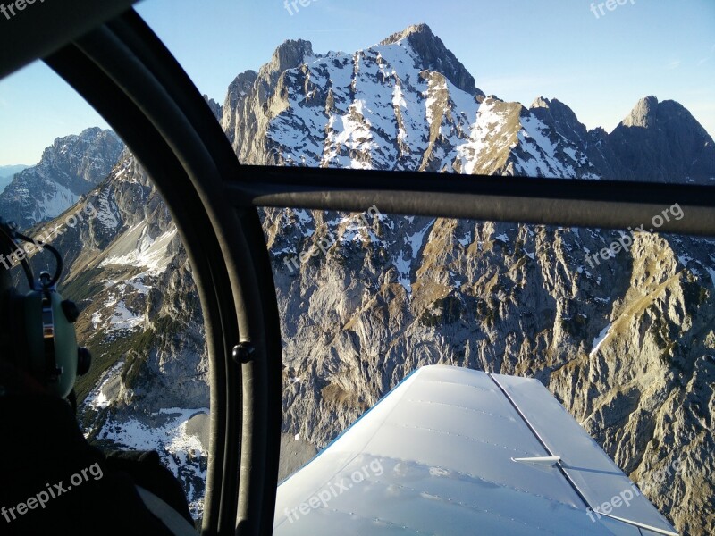 Kaiser Mountains Aircraft Aerial View Winter Free Photos