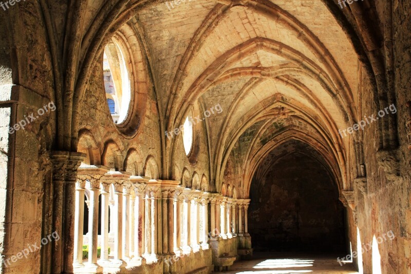 Nave Arches Cloister Corridor Stone Arch