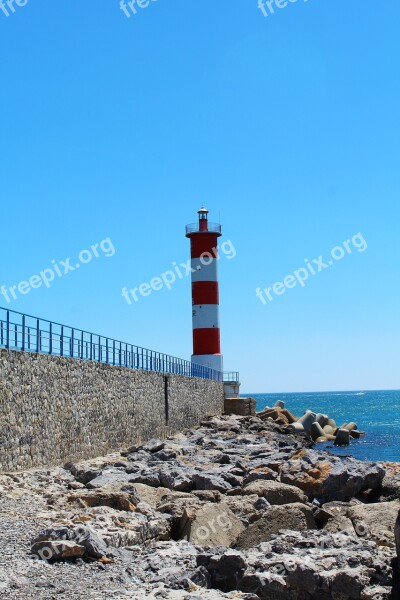 Lighthouse Red Lighthouse Sea Dam Reefs