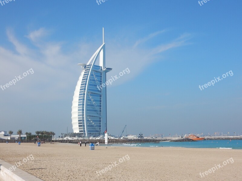 Dubai Emirates U A E Burj Al Arab Dubai City