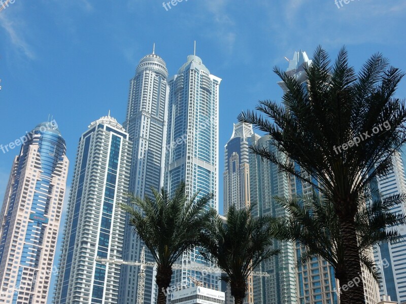 Dubai Marina Skyscraper Architecture Dubai Marina