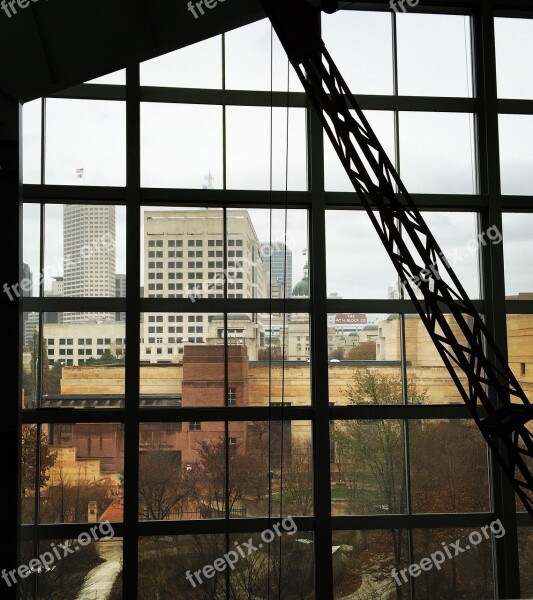 Indianapolis Winter Museum Window Free Photos