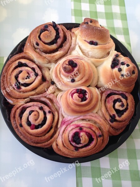 Buns Baking Food Berry Free Photos