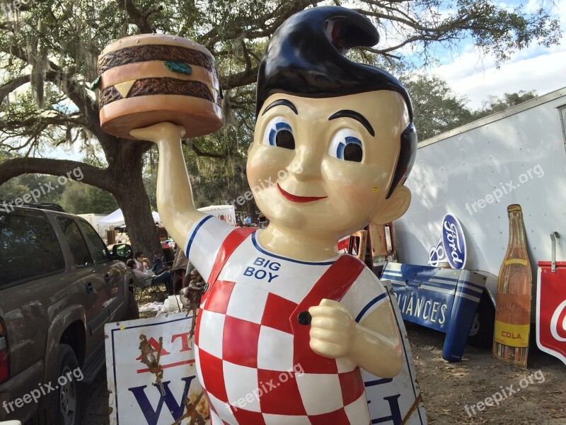 Marketing Big Boy Flea Market Burger Figur