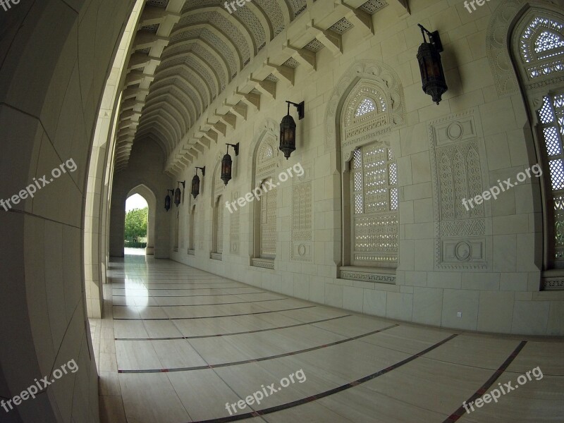 Oman Mosque Sultan Muscat Free Photos