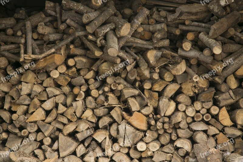 Wood Firewood Brown Cut The Wood A Pile Of Wood