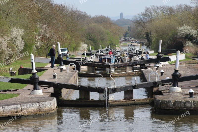 Hatton Locks Canal Waterways Free Photos