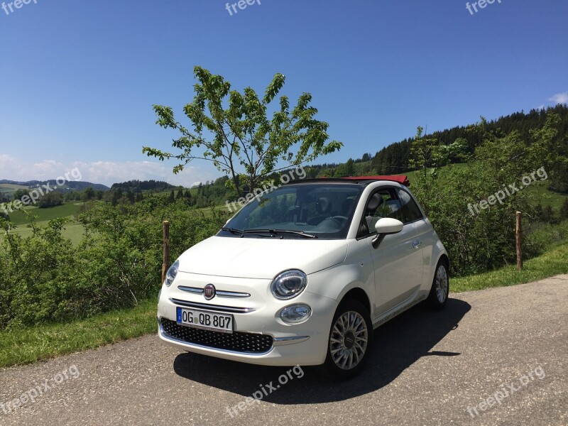 Fiat 500 Convertible White City Car