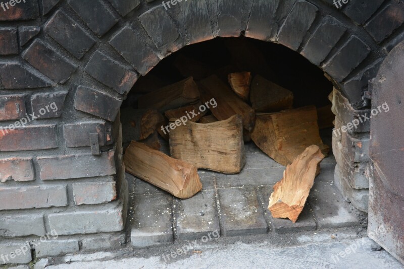 Oven Fireplace Firewood Wood For The Fireplace Bricked