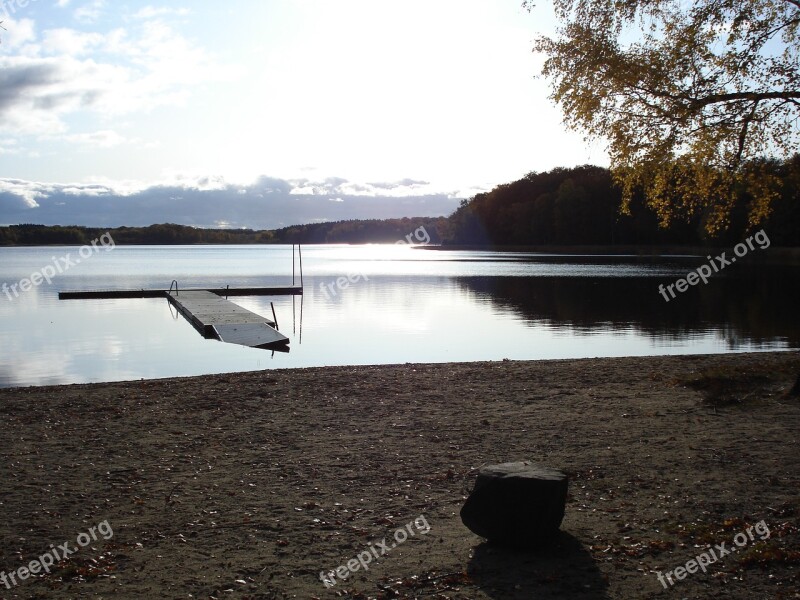 Sweden Badesee Autumn Free Photos