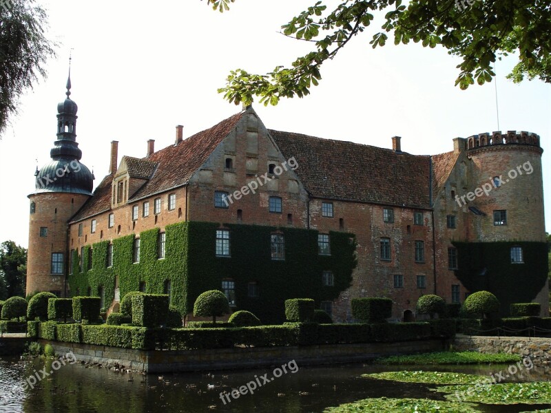 Sweden Elder Efeubewachsen Surrounded With Moat Free Photos