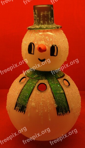 Snowman Christmas Baubles Ornaments Holidays Christmas