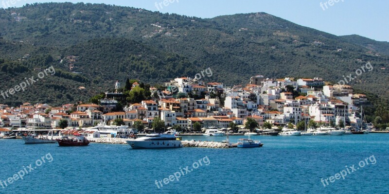 Greece Skiathos Town Island Travel