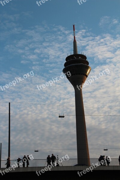 Düsseldorf Radio Tower Rheinbrücke Tv Tower Free Photos